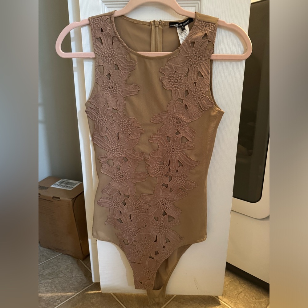 Cute sheer lace bodysuit